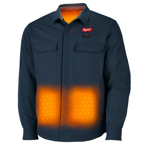 Milwaukee M103U-212X M12 Shirt Jacket - Navy 2X