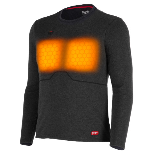 Milwaukee M500B-21M Milwaukee Heated Merino Wool Crew Neck Baselayer