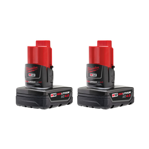 Milwaukee 48-11-2442 M12 REDLITHIUM XC4.0 Battery Two Pack