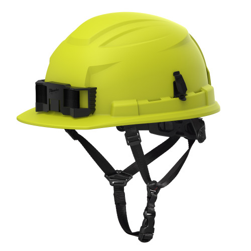 Milwaukee 48-73-1537 BOLT CSA/ANSI Type 2 High Visibility Green Front Brim Non-Vented Safety Helmet w/4PT Chinstrap  - Class E