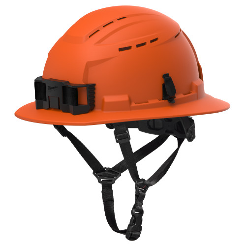 Milwaukee 48-73-1662C BOLT Safety Orange Full Brim Vented Safety Helmet  Type 2, Class C - Custom Logo