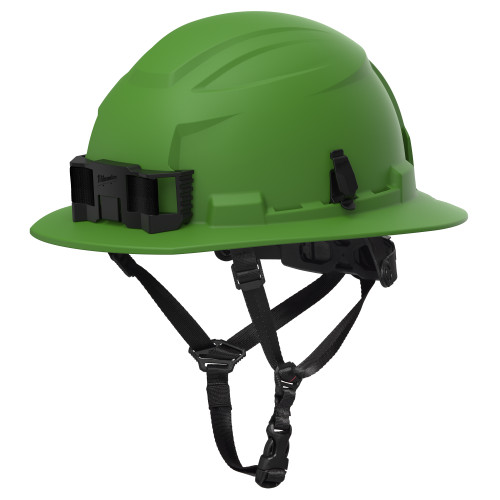 48-73-1691C BOLT Green Full Brim Non-Vented Safety Helmet  Type 2, Class E - Custom Logo