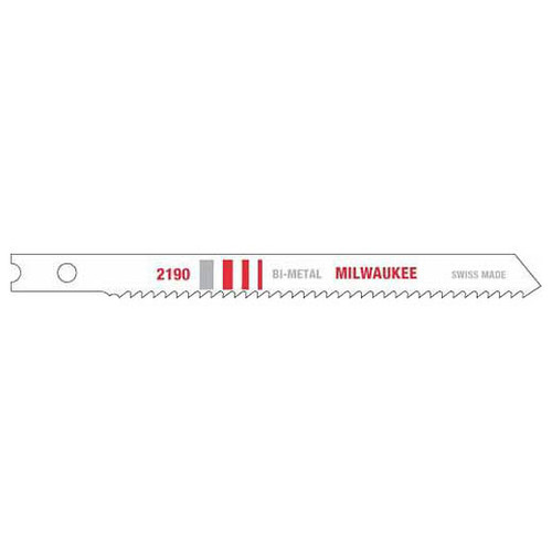 Milwaukee 48-42-2190 3-5/8" 14TPI U-Shank Metal Cutting Bi-Metal Jig Saw Blades 5PK