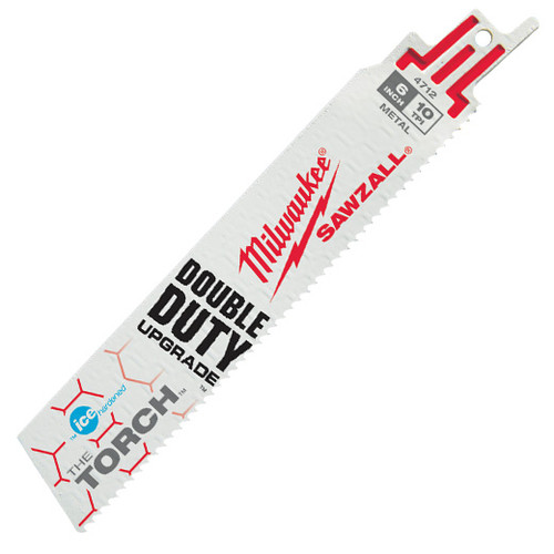 Milwaukee 48-00-4712 6" 10 TPI The Torch Ice Hardened SAWZALL Blades (5 Pk) Milwaukee 48-00-4712 6" 10 TPI The Torch Ice Hardened SAWZALL Blades (5 Pk)