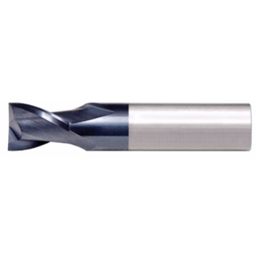 Alfa Tools SCS61345AL 3/16 x 3/16 Single End 2 Flute Center Cutting Altin Carbide End Mill