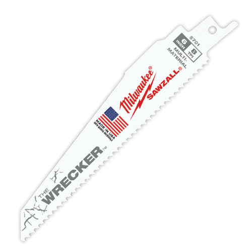 Milwaukee 48-01-7701 The Wrecker Multi-Material SAWZALL Blade 6 in. 7/11TPI-Bulk 100