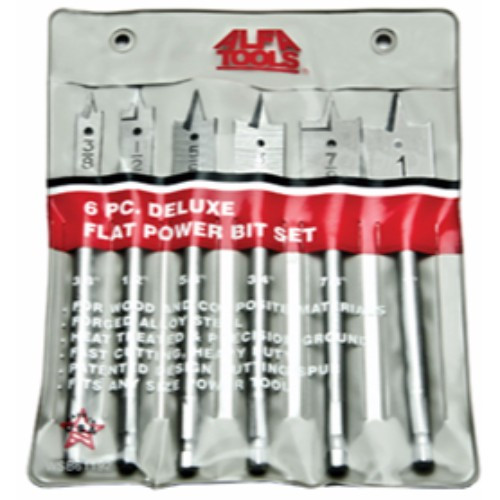 Alfa Tools 6PC . WOOD SPADE BIT SET 3/8-1"