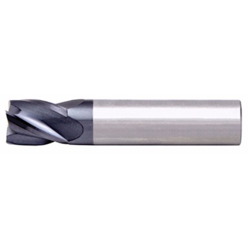 Alfa Tools SCS60643AL 1/8 4 Flute Single End Center Cutting Altin Carbide Stub End Mill