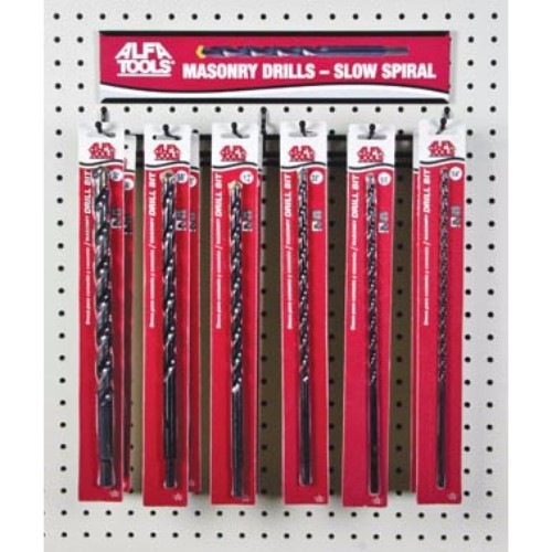 Alfa Tools 12PC. BRIGHT MASONRY DRILL DISPLAY