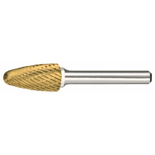 Alfa Tools B71256DTN SF-6 Carbide Burr Tree Radius Double Cut Tin Coated