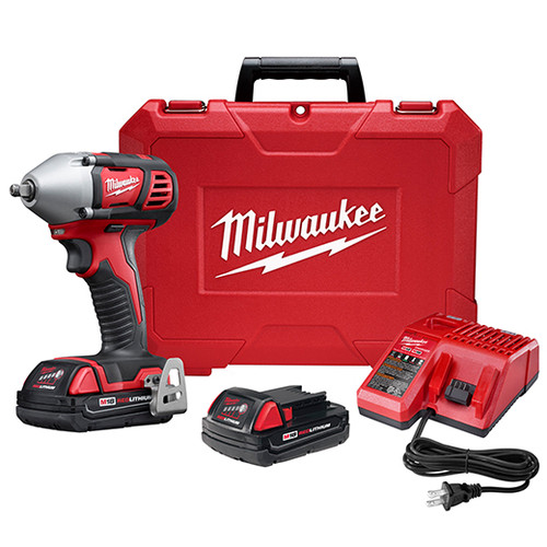 Milwaukee 2658-22CT M18 3/8" Impact Wrench Kit with Friction Ring Milwaukee 2658-22CT M18 3/8" Impact Wrench Kit with Friction Ring