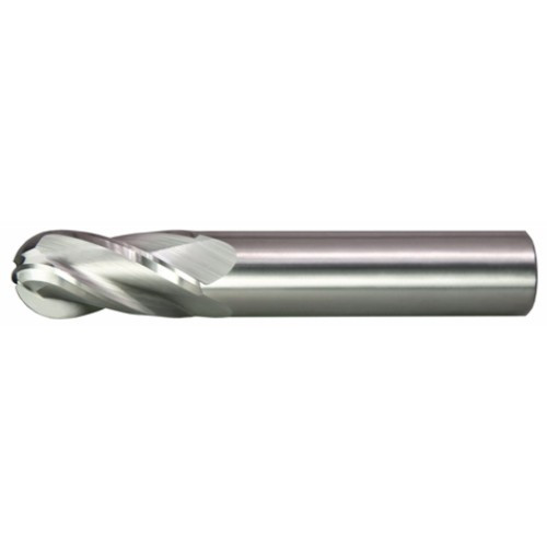 Alfa Tools 3/4X3/48 4 FLUTE CENTER CUTTING BALL SINGLE END CARBIDE END MILL