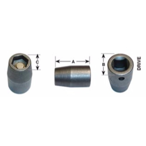 Alfa Tools 5/16" MAGNETIC 1/2 SQUARE DRIVE SOCKET, Pack of 5