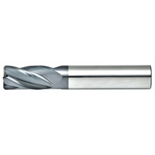 Alfa Tools I 1/8X1/8 4 FLUTE CORNER RADIUS SINGLE END ALTIN CARBIDE MILL 1