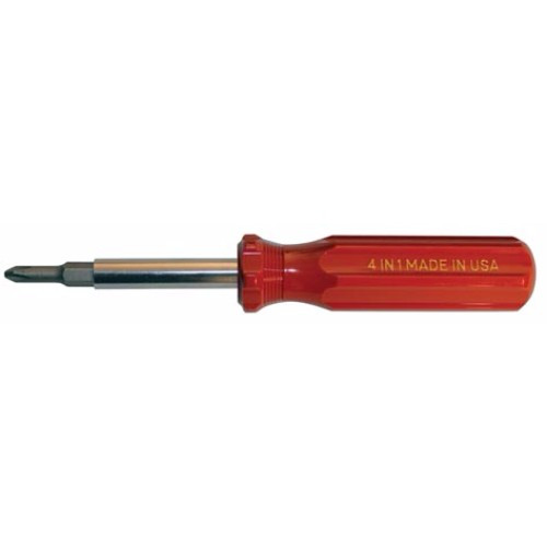 Alfa Tools 4 IN 1 ORANGE SCREWDRIVER CARDED