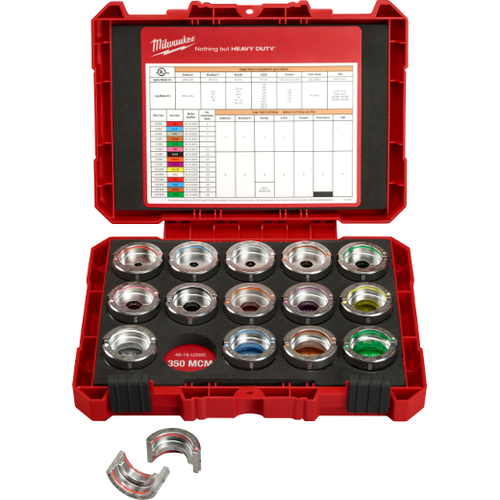 Milwaukee 49-16-KITC #8 - 600 MCM Copper U Style Die Kit Milwaukee 49-16-KITC #8 - 600 MCM Copper U Style Die Kit