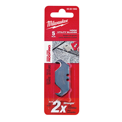Milwaukee 48-22-1932 5-Piece Hook Utility Knife Blades