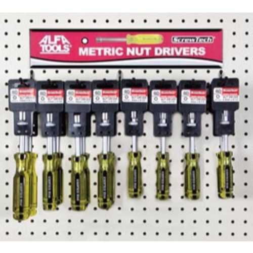 Alfa Tools 24PC NUT DRIVER-METRIC WITH DISPLAY