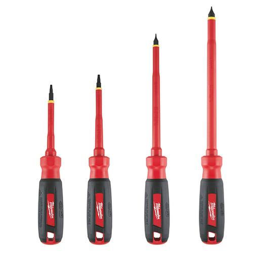 Milwaukee 48-22-2205 4-Piece 1000V Insulated Screwdriver Set with Square Recess