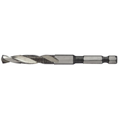 Alfa Tools 1/2-13 HSS COMBINATION DRILL TAP 1/4 SHANK