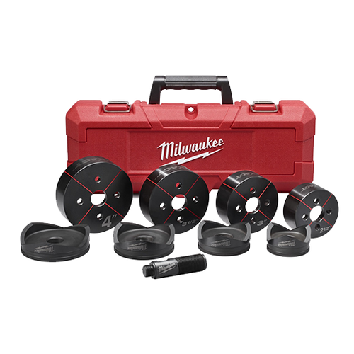 Milwaukee 49-16-2695 EXACT 2-1/2 in. to 4 in. Knockout Set Milwaukee 49-16-2695 EXACT 2-1/2 in. to 4 in. Knockout Set