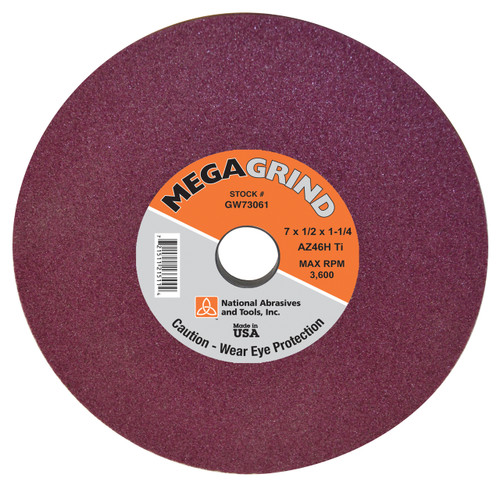 Alfa Tools 7X1/2X1-1/4X60K ALUMINUM OXIDE RUBY SURFACE GRINDING WHEEL