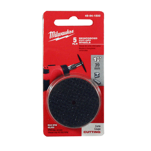 Milwaukee 49-94-1500 1-1/2" Reinforced Cut-Off Wheels