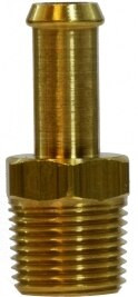 Midland Metal 32183 Bubble Barb Male Adapters, Hose Barb, 5/8x1/2 Bubble Barbx Mip Adapter, Brass Fittings