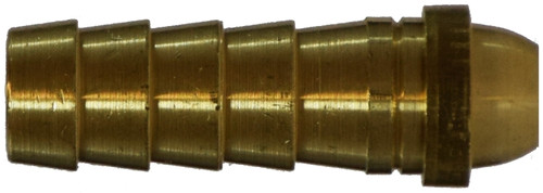 Midland Metal 30411 Ball End Welding Stem, 1/4 in Hose Barbed, Brass
