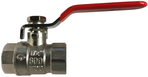 Midland Metal 941153NP Ball Valve, 1/2 in Nominal, FIP x FIP, 600 psi WOG Pressure, -40 to 365 deg F