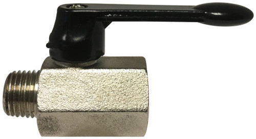 Midland Metal 46931L Mini Ball Valve, 1/4 in Nominal, FPT x MPT, 450 psi Pressure, 32 to 176 deg F