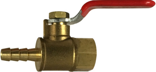 Female x Hose Barb Mini Ball Valve 1/4FIP X 1/4HB FRGD MINI B-VLV - 944136