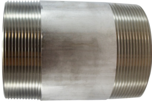 Stainless Steel Nipple 4 Diameter 304 S.S. 4 X 6 304 SS NIPPLE - 48227