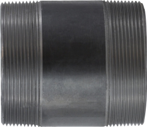 Black Steel Nipple 4 Diameter 4 X 6 BLACK NIPPLES - 57227