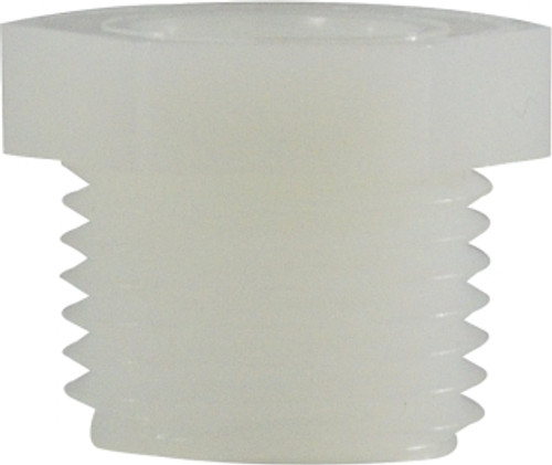 Midland Metal 28666W Reducer Hex Bushing, 3/4 in MPT x 1/4 in FPT, Nylon, White