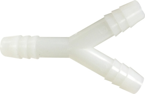 Hose Barb Y Connector 3/8 WHITE NYLON HOSE BARB  Y - 33301W