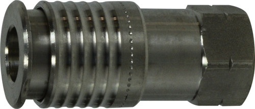 Midland Metal 28560SS Universal Coupler, 1/4 in FIP, Stainless Steel