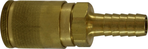 Hose ID Coupler (Parker Interchange 1/4) 1/4HOSE ID PARKER TRU BRASS CPLR - 28528