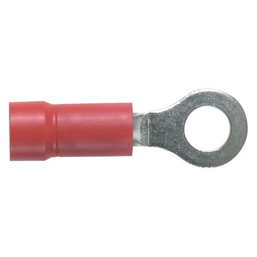 22-18 AWG  Vinyl Ring Terminal #8 Stud PK 100 - E90040-PK 100