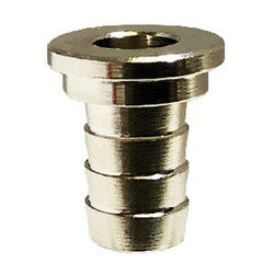 Midland Metal 34714 Tailpiece, 5/16 in Barbed x 3/8 in Swivel, Brass, Nickel-Plated