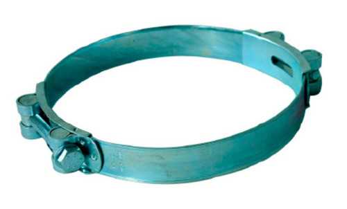 Buchanan Rubber M10DC-92 Two Bridge Double Bolt Clamp, 92 to 97 mm Nominal, 3.62 in Minimum Clamp Diameter, Steel