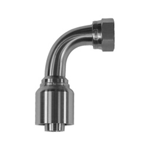 Stainless Adapters 43 Series SS43-04-06FJ90 90 deg Swivel Elbow, 1/4 in Hose x 9/16 in Female JIC, Stainless Steel Stainless Adapters 43 Series SS43-04-06FJ90 90 deg Swivel Elbow, 1/4 in Hose x 9/16 in Female JIC, Stainless Steel