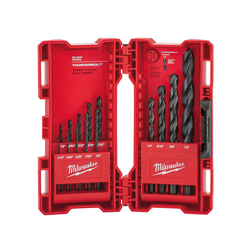 Milwaukee 48-89-2800 THUNDERBOLT Black Oxide Drill Bit Set  14PC