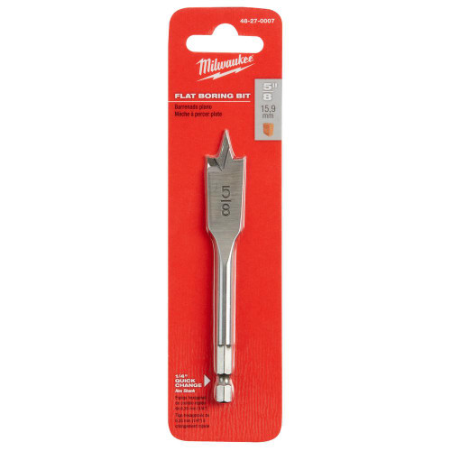 Milwaukee 48-27-0007 5/8 in. x 4.5 in. Flat Boring Bit