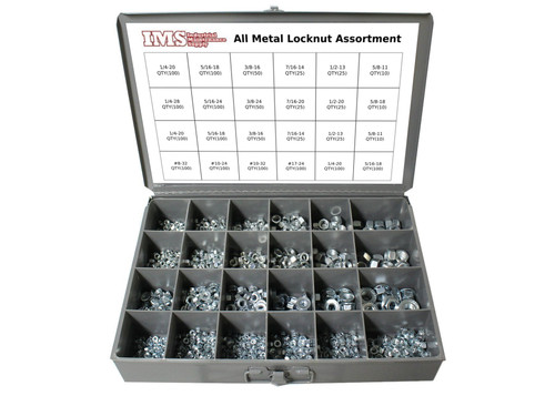 1200 Piece All Metal Locknut Assortment