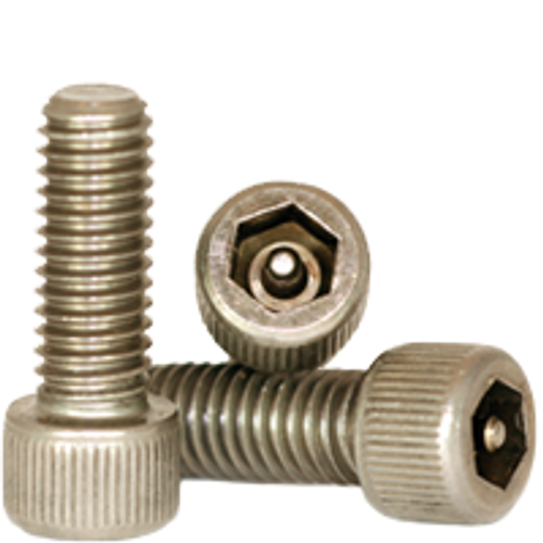 #8-32 x 1/2" Socket Head Cap Screws Tamper-Resistant, 18-8 Stainless Steel, Coarse, Fully Threaded, Qty 100