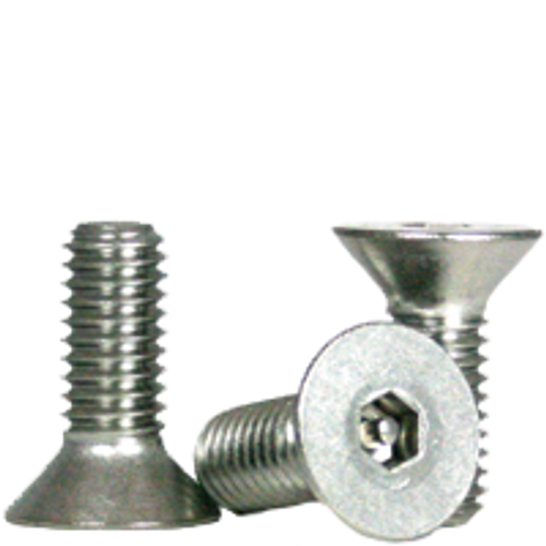 #10-24 x 3/8" Flat Head Socket Cap Screws, Tamper-Resistant, 18-8 Stainless Steel, Coarse, Fully Threaded, Qty 100