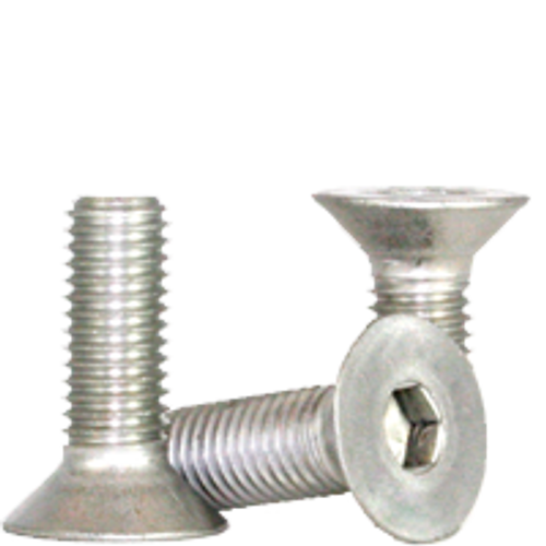 Stainless Flat Socket Cap Screw | M6-1.00x40 MM (18-8) Partial Thread, Qty 100