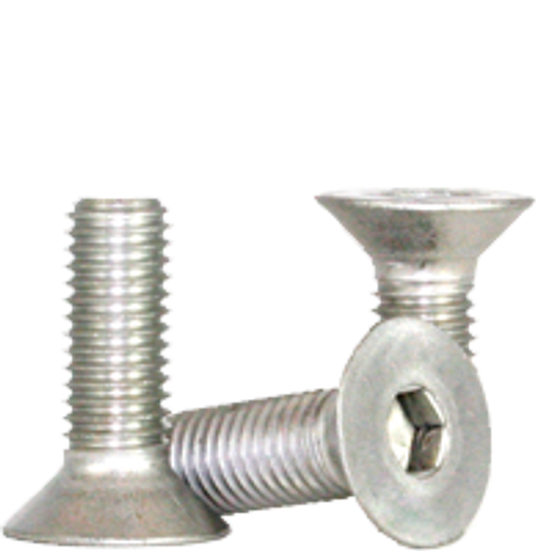 Stainless Flat Socket Cap Screw | M6-1.00x50 MM (18-8) Partial Thread, Qty 100