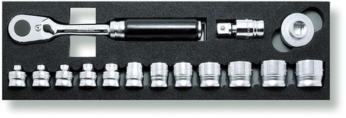 Koken Z-Series 3285ZA | 3/8" Square Drive Socket Set, 15 pieces